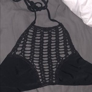 Black swimsuit top from PACSUN